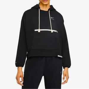 Nike Women’s Swoosh Fly Standard issue basketball hoodie 2XL Black NWT
